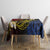 Philippines Spirit Tribal Sun Plumeria Tablecloth Red And Blue Polynesian Pattern