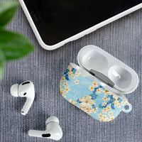Hawaii Hibiscus Plumeria Blue AirPods Case Polynesian Pattern LT01 - Polynesian Pride