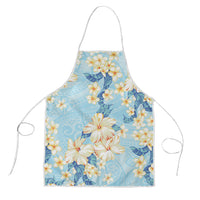 Hawaii Hibiscus Plumeria Blue Apron Polynesian Pattern LT01 Blue - Polynesian Pride