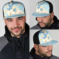 Hawaii Hibiscus Plumeria Blue Mesh Trucker Cap Polynesian Pattern LT01 - Polynesian Pride