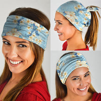 Hawaii Hibiscus Plumeria Blue Neck Gaiter Polynesian Pattern LT01 - Polynesian Pride