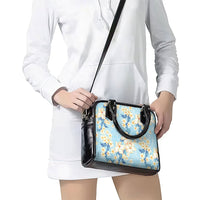 Hawaii Hibiscus Plumeria Blue Shoulder Handbag Polynesian Pattern LT01 - Polynesian Pride