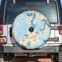Hawaii Hibiscus Plumeria Blue Spare Tire Cover Polynesian Pattern LT01 Blue - Polynesian Pride