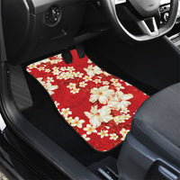 Hawaii Hibiscus Plumeria Red Car Mats Polynesian Pattern LT01 - Polynesian Pride