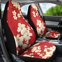 Hawaii Hibiscus Plumeria Red Car Seat Cover Polynesian Pattern LT01 - Polynesian Pride