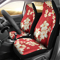 Hawaii Hibiscus Plumeria Red Car Seat Cover Polynesian Pattern LT01 - Polynesian Pride