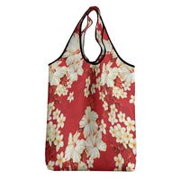 Hawaii Hibiscus Plumeria Red Grocery Bag Polynesian Pattern LT01 - Polynesian Pride