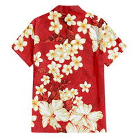 Hawaii Hibiscus Plumeria Red Hawaiian Shirt Polynesian Pattern LT01 - Polynesian Pride
