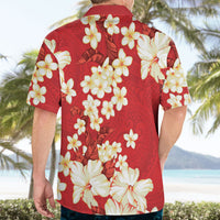 Hawaii Hibiscus Plumeria Red Hawaiian Shirt Polynesian Pattern LT01 - Polynesian Pride