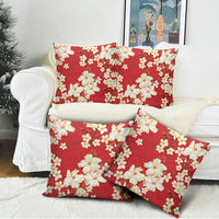 Hawaii Hibiscus Plumeria Red Pillow Cover Polynesian Pattern LT01 - Polynesian Pride