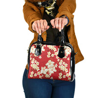 Hawaii Hibiscus Plumeria Red Shoulder Handbag Polynesian Pattern LT01 One Size Red - Polynesian Pride