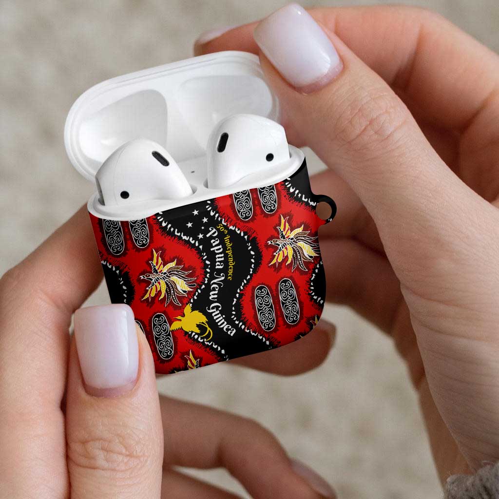 Papua New Guinea 50th Independence AirPods Case PNG Batik Pattern - Polynesian Pride