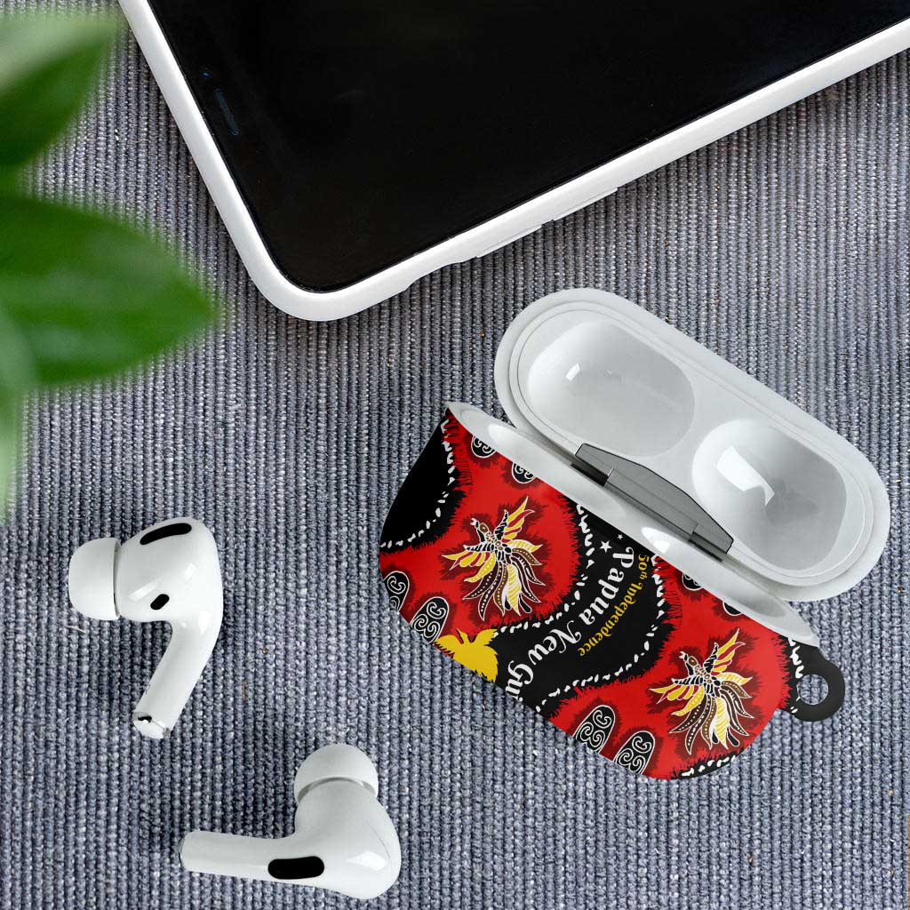 Papua New Guinea 50th Independence AirPods Case PNG Batik Pattern - Polynesian Pride