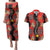 Papua New Guinea 50th Independence Couples Matching Puletasi and Hawaiian Shirt PNG Batik Pattern - Polynesian Pride