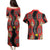 Papua New Guinea 50th Independence Couples Matching Puletasi and Hawaiian Shirt PNG Batik Pattern - Polynesian Pride