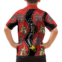 Papua New Guinea 50th Independence Family Matching Tank Maxi Dress and Hawaiian Shirt PNG Batik Pattern - Polynesian Pride