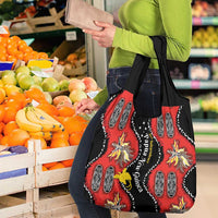 Papua New Guinea 50th Independence Grocery Bag PNG Batik Pattern - Polynesian Pride