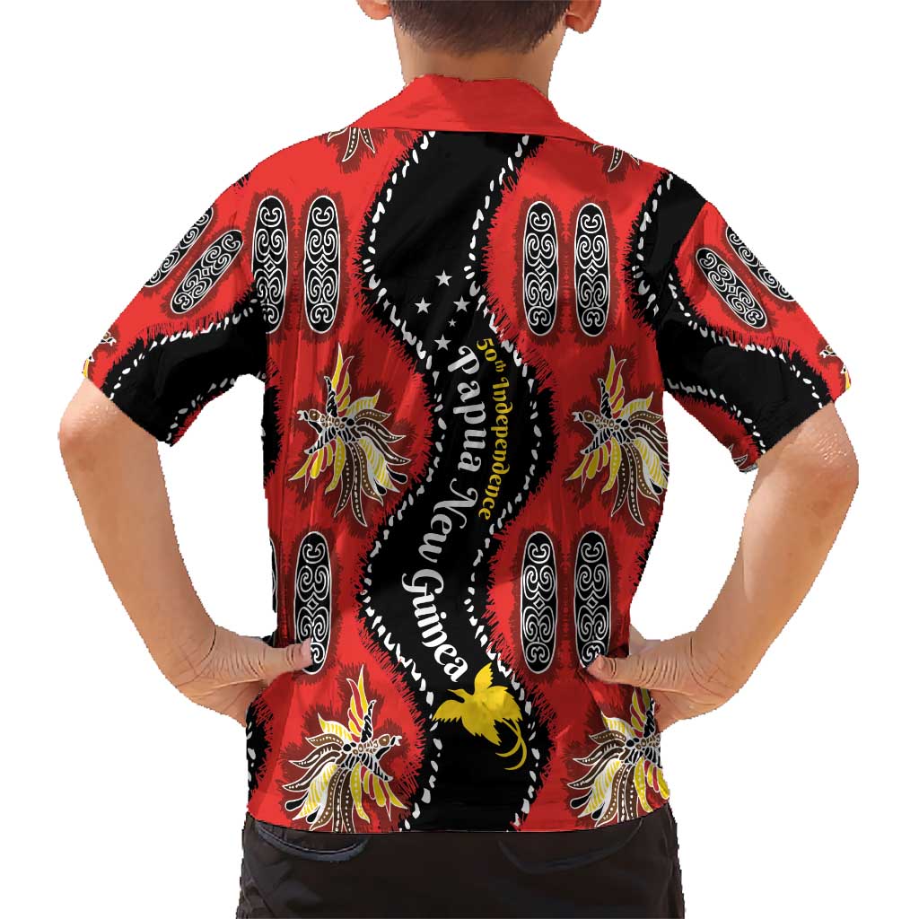 Papua New Guinea 50th Independence Hawaiian Shirt PNG Batik Pattern - Polynesian Pride