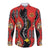 Papua New Guinea 50th Independence Long Sleeve Button Shirt PNG Batik Pattern - Polynesian Pride