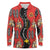 Papua New Guinea 50th Independence Long Sleeve Polo Shirt PNG Batik Pattern - Polynesian Pride