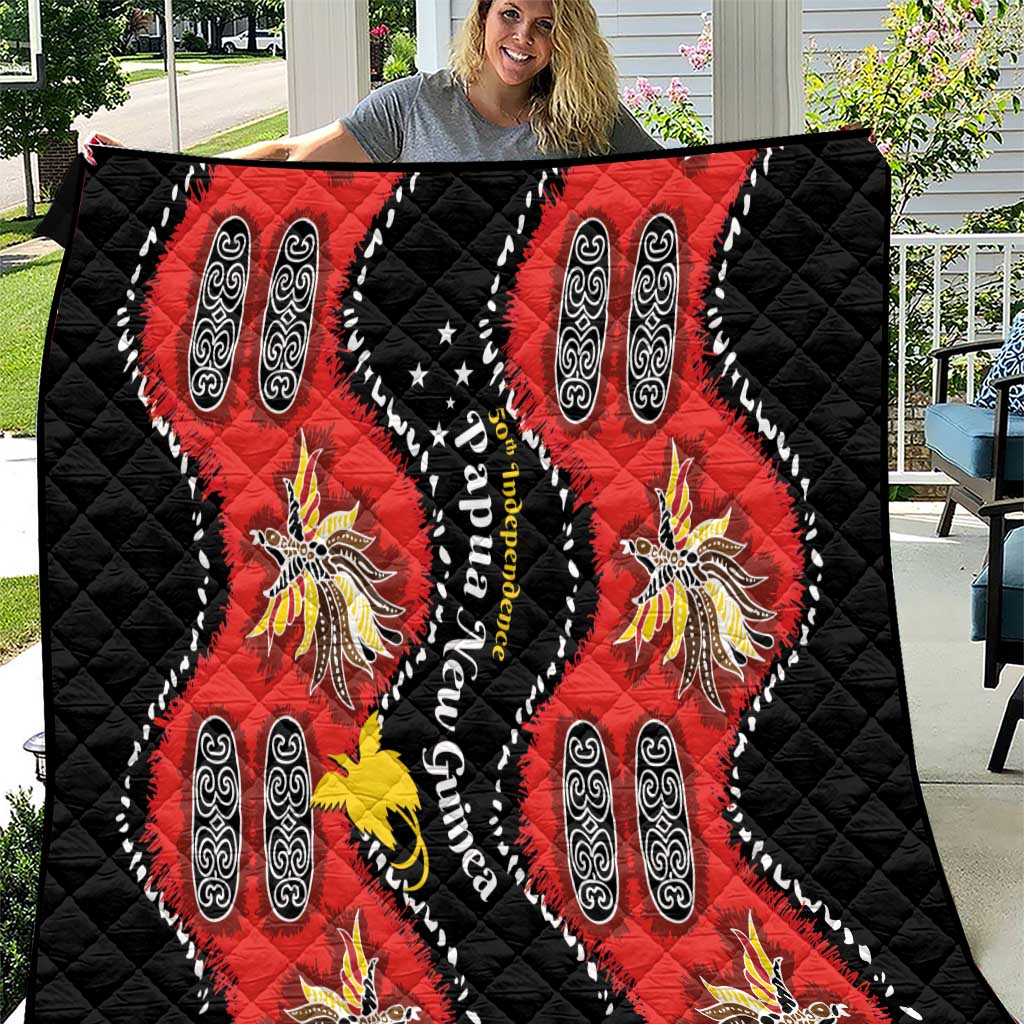 Papua New Guinea 50th Independence Quilt PNG Batik Pattern - Polynesian Pride