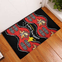 Papua New Guinea 50th Independence Rubber Doormat PNG Batik Pattern - Polynesian Pride
