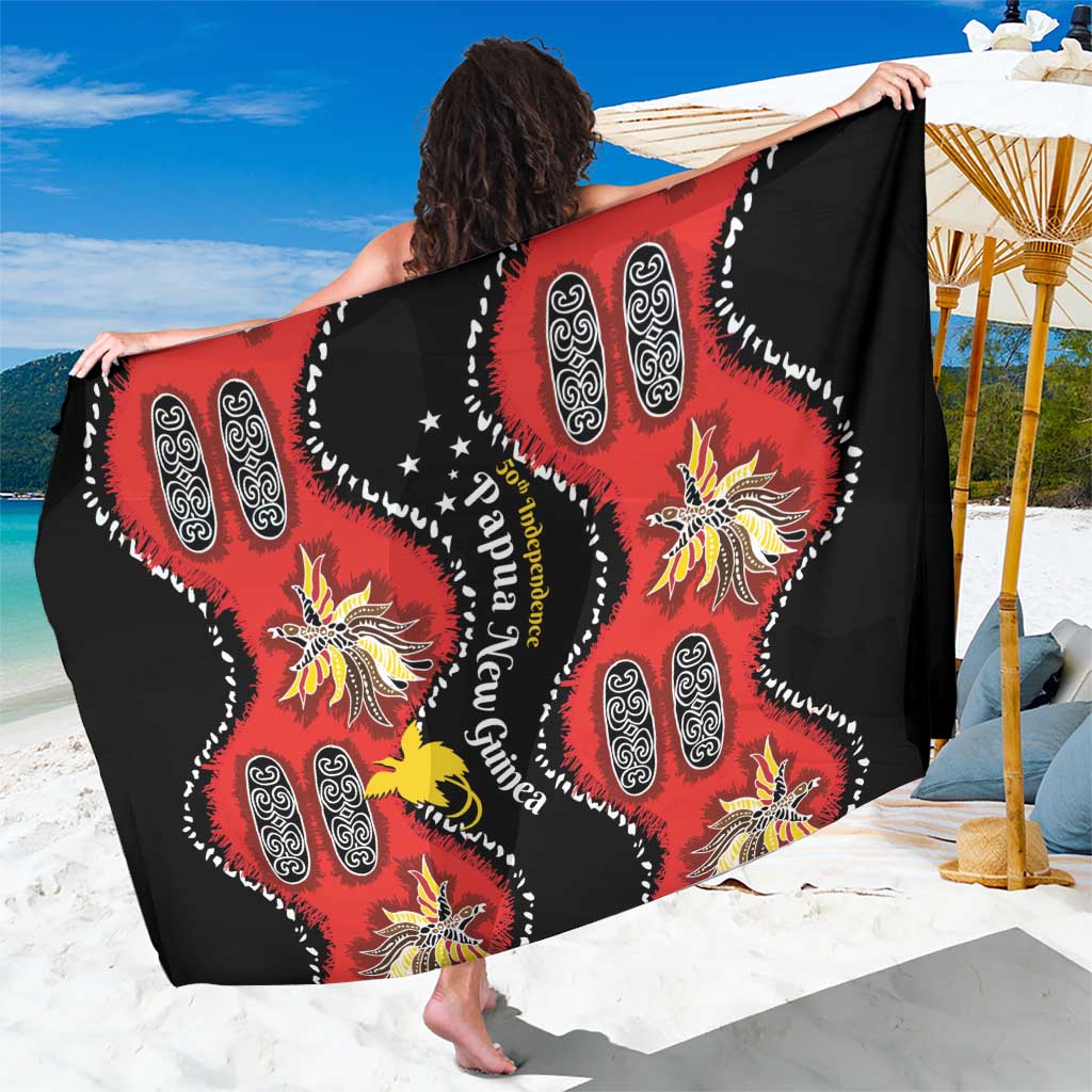 Papua New Guinea 50th Independence Sarong PNG Batik Pattern - Polynesian Pride