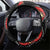 Papua New Guinea 50th Independence Steering Wheel Cover PNG Batik Pattern - Polynesian Pride