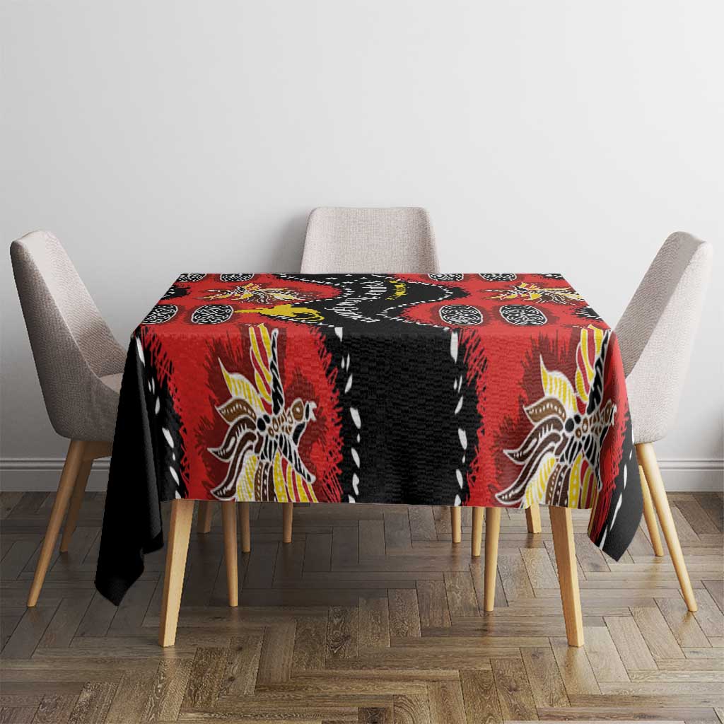 Papua New Guinea 50th Independence Tablecloth PNG Batik Pattern - Polynesian Pride
