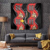 Papua New Guinea 50th Independence Tapestry PNG Batik Pattern - Polynesian Pride