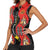 Papua New Guinea 50th Independence Women Sleeveless Polo Shirt PNG Batik Pattern - Polynesian Pride