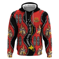 Papua New Guinea 50th Independence Zip Hoodie PNG Batik Pattern - Polynesian Pride