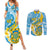 personalised-tuvalu-independence-day-couples-matching-summer-maxi-dress-and-long-sleeve-button-shirts-plumeria-45th-anniversary