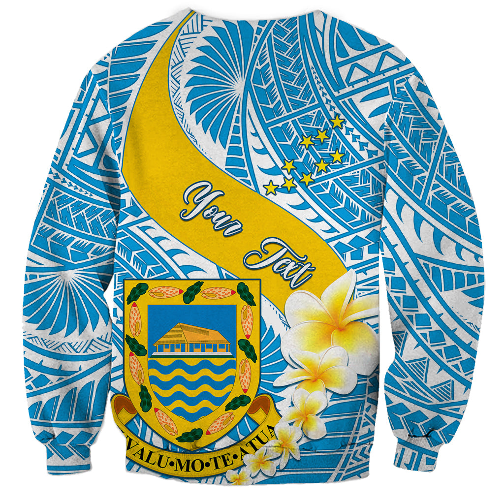 personalised-tuvalu-independence-day-sweatshirt-plumeria-45th-anniversary