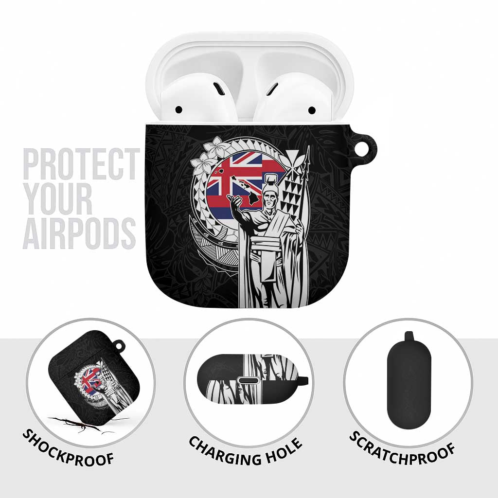 Hawaii King Kamehameha AirPods Case Flag Polynesian Pattern