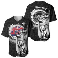 Personalized Hawaii King Kamehameha Baseball Jersey Flag Polynesian Pattern