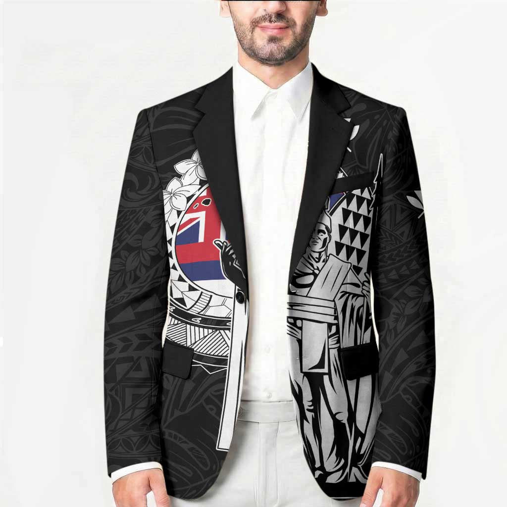 Personalized Hawaii King Kamehameha Blazer Flag Polynesian Pattern