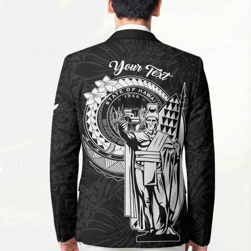 Personalized Hawaii King Kamehameha Blazer Flag Polynesian Pattern