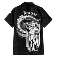 Personalized Hawaii King Kamehameha Family Matching Tank Maxi Dress and Hawaiian Shirt Flag Polynesian Pattern LT01 - Polynesian Pride