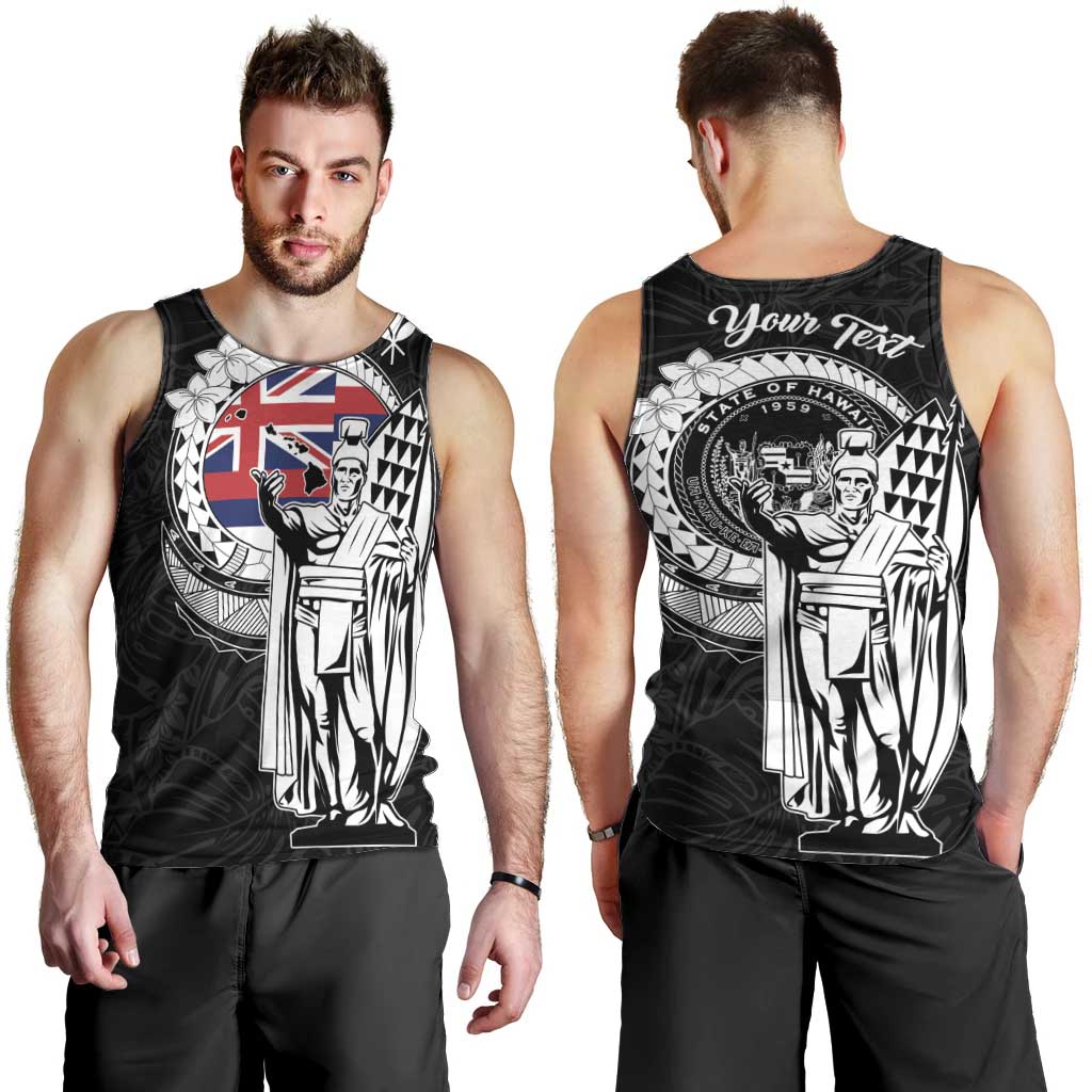 Personalized Hawaii King Kamehameha Men Tank Top Flag Polynesian Pattern