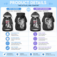 Personalized Hawaii King Kamehameha Pet Hoodie Flag Polynesian Pattern LT01 - Polynesian Pride