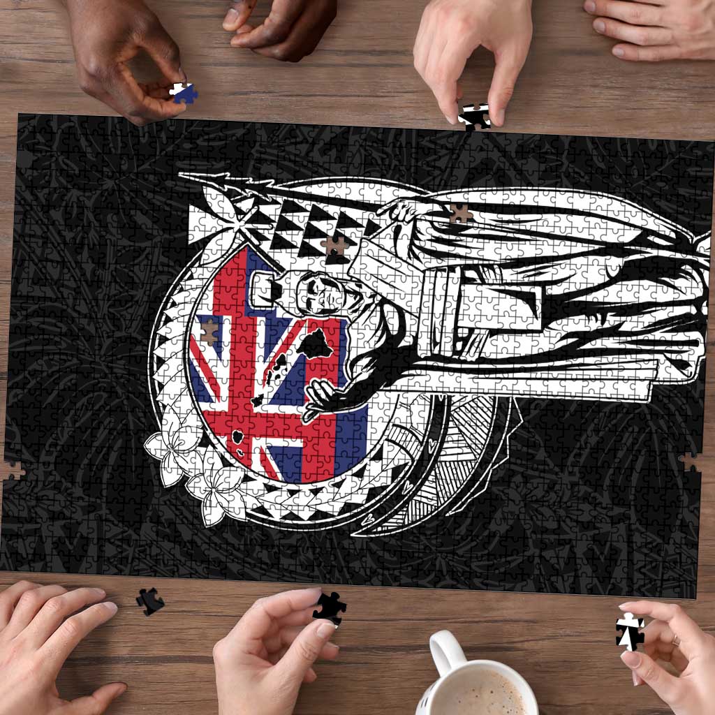 Hawaii King Kamehameha Puzzle Flag Polynesian Pattern