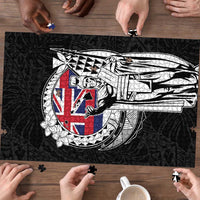 Hawaii King Kamehameha Puzzle Flag Polynesian Pattern