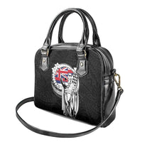 Hawaii King Kamehameha Shoulder Handbag Flag Polynesian Pattern