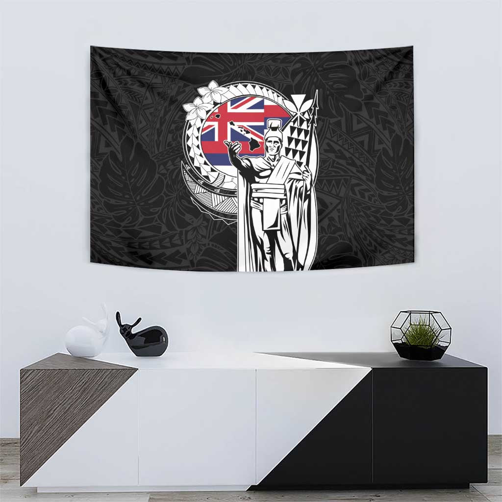 Hawaii King Kamehameha Tapestry Flag Polynesian Pattern