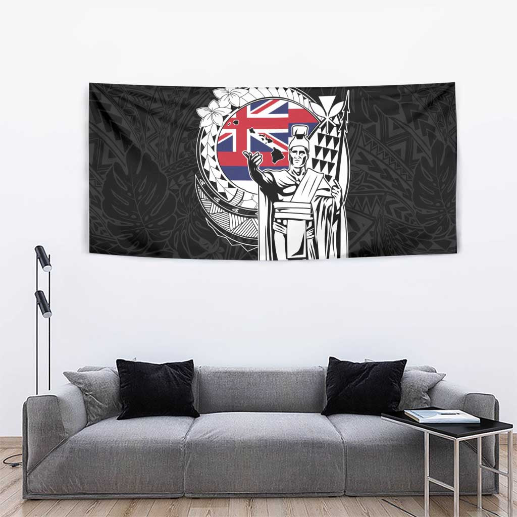Hawaii King Kamehameha Tapestry Flag Polynesian Pattern