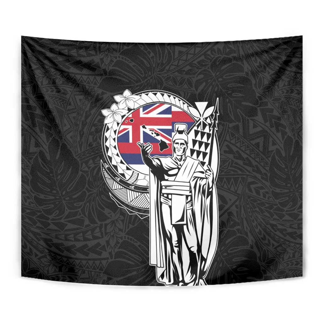 Hawaii King Kamehameha Tapestry Flag Polynesian Pattern