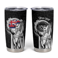 Personalized Hawaii King Kamehameha Tumbler Cup Flag Polynesian Pattern