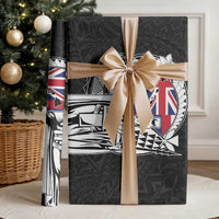 Hawaii King Kamehameha Wrapping Paper Flag Polynesian Pattern