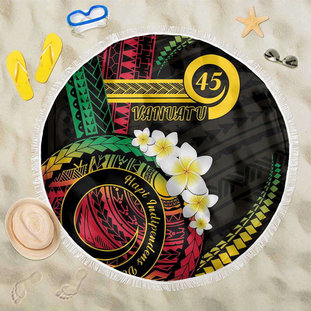 Vanuatu Independence Day Beach Blanket Yumi 45th Hapi Indipendens Dei LT01